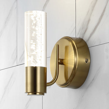Bolha Minimalist Modern Bubble Acrylic/Iron Integrated LED Vanity Light - JONATHAN Y